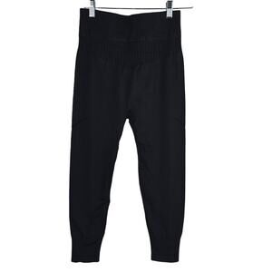 JoyLab Women's Black Ribbed Waist Athletic Leggings M